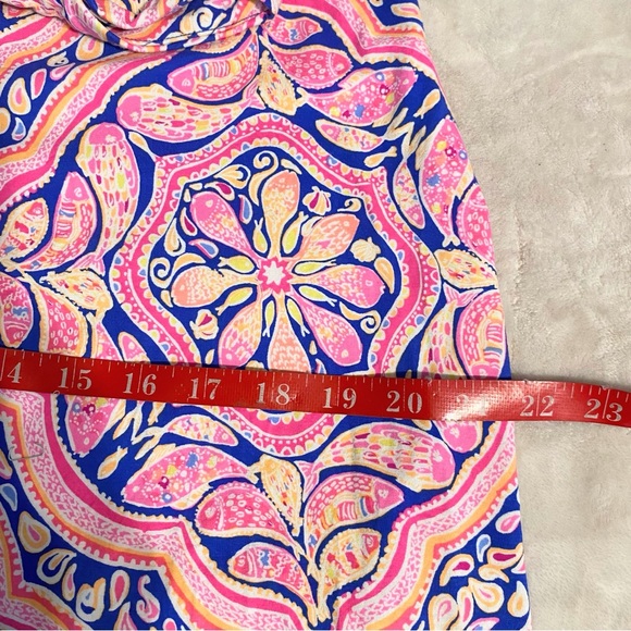 Lilly Pulitzer Pippa Cut Out Can't Resist Print Stretch Fitted Dress size L - Picture 11 of 13